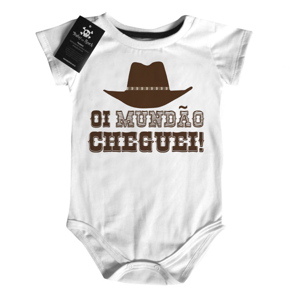 Body bebê Sertanejo Oi mundão cheguei