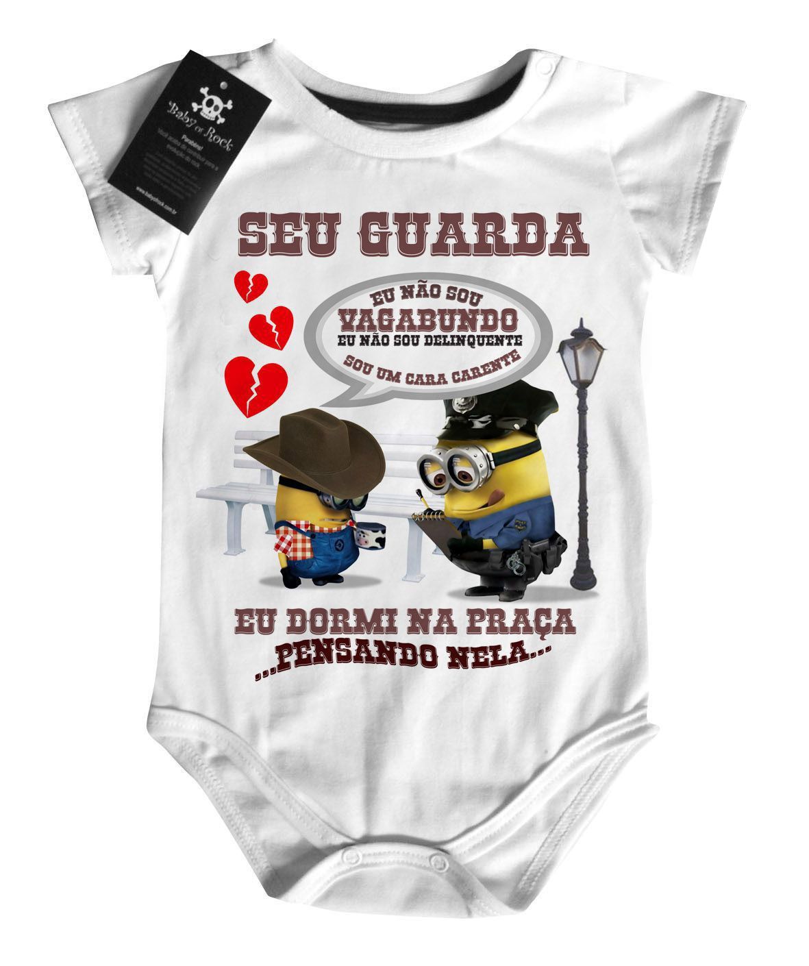 Body  bebê Sertanejo Seu guarda eu não sou vagabundo