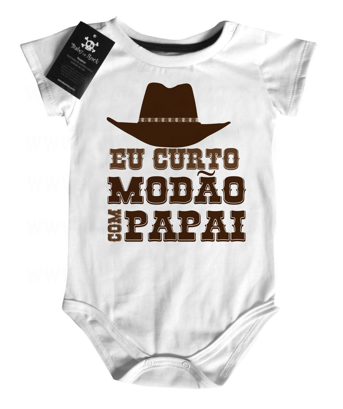 Body bebê Sertanejo Modão com o papai