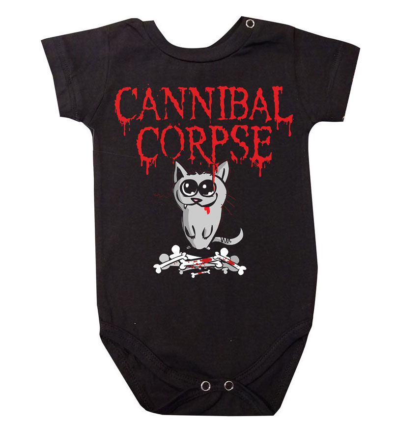Body Bebê Death Metal Cannibal Corpse Preto
