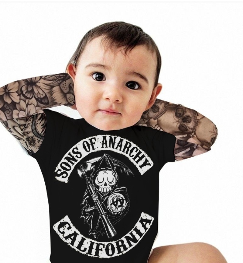 Body  bebê Manga Tatoo Sons of Anarchy