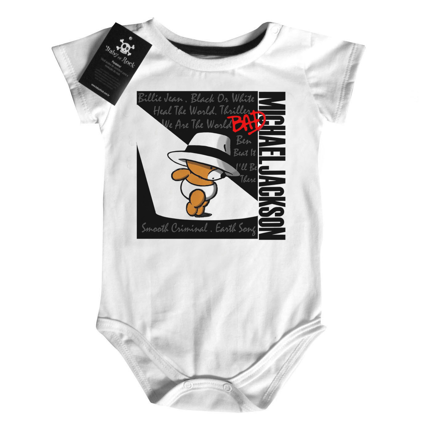 Body bebê Rock Michael Jackson cute