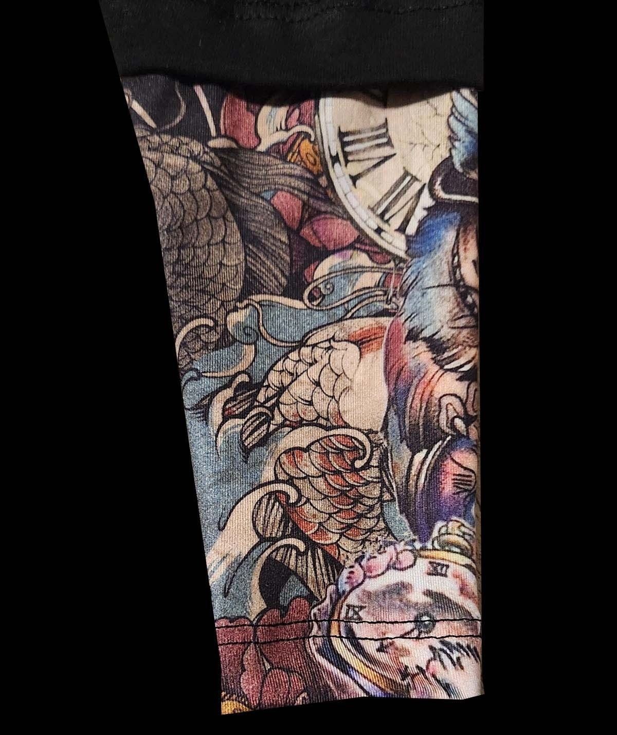 Body  bebê Manga Tatoo Harley Babyson Skull — foto 2
