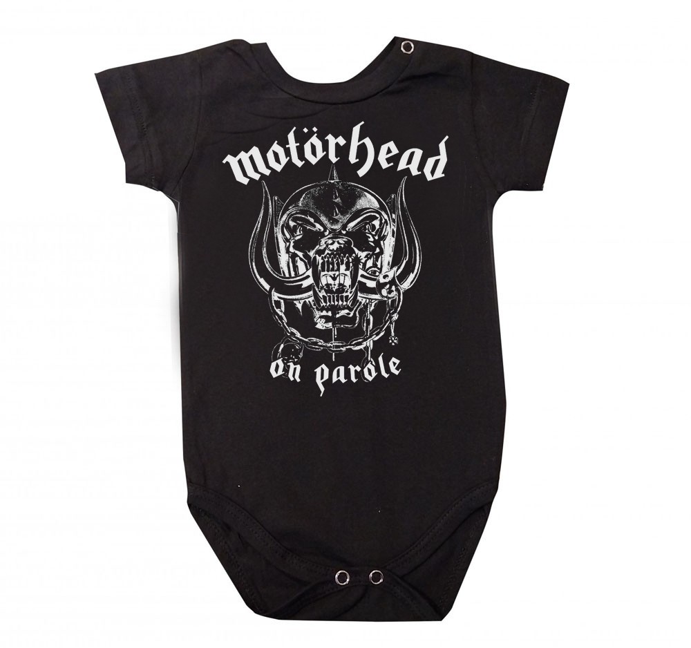Body bebê Rock  Motorhead preto