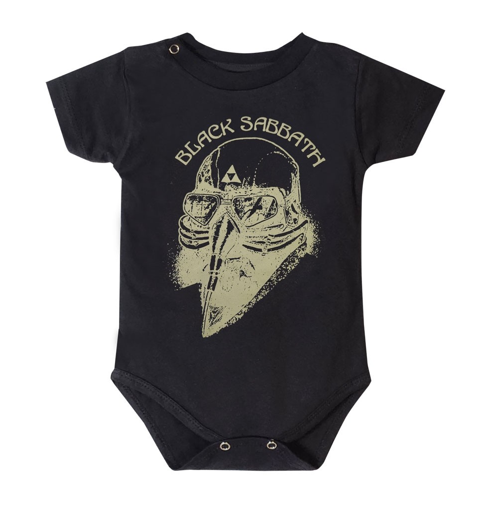 Body Bebê Rock Black Sabbath Preto