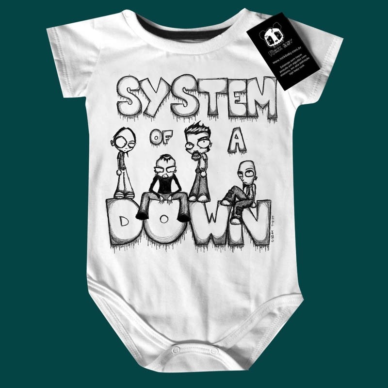 Body Bebê Rock Metal System of a Down