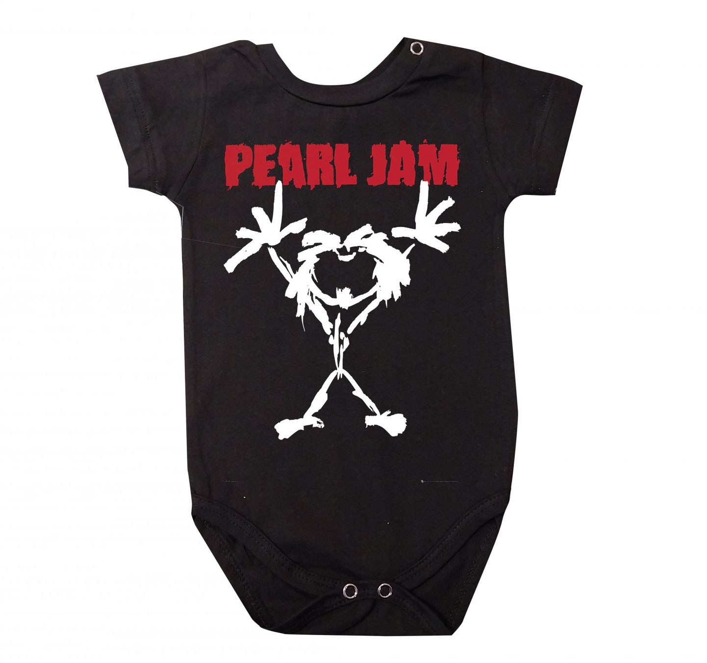 Body Bebê Rock Pearl Jam Alive Preto