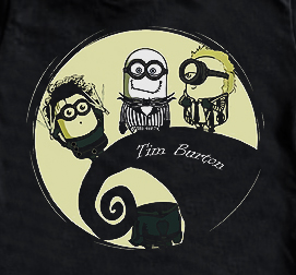Body bebê FIlmes e Series Manga Tatoo Listras TIm Burtom Minions — foto 2